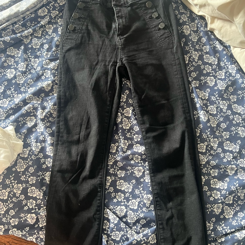 Frame Denim Black High-Rise Women's Jeans
